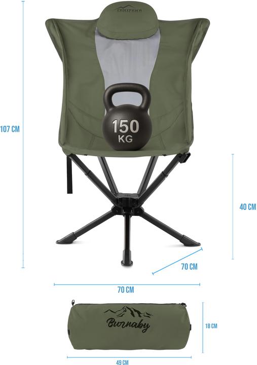 Actual product image Normani Campingstuhl Burnaby - 9695