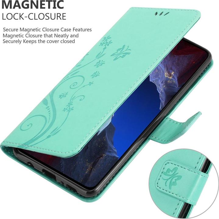 Produktbild Cadorabo Hülle für Xiaomi Poco F5 Pro mit Blumen Muster (Xiaomi Poco F5 Pro)