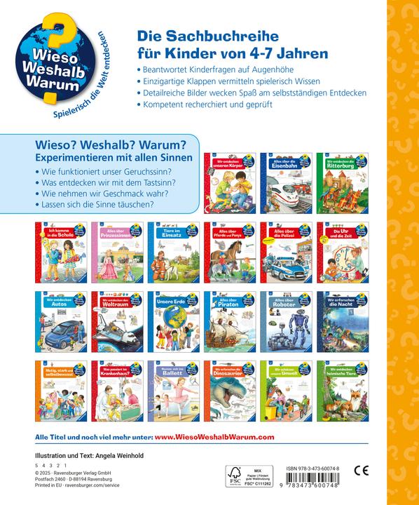 Image du produit Ravensburger Wieso? Weshalb? Warum?, Band 31: Experimentieren mit allen Sinnen (Allemand, Angela Weinhold, 2025)