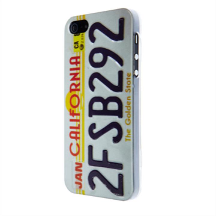 Produktbild Skillfwd Car Plate Hardcase für iPhone 5/5S/SE California White (Apple iPhone 5, Apple iPhone 5s)