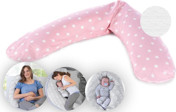 Actual product image Theraline Nursing pillow "The Comfort" with micro pearl filling incl. cover 180 cm (34 cm)