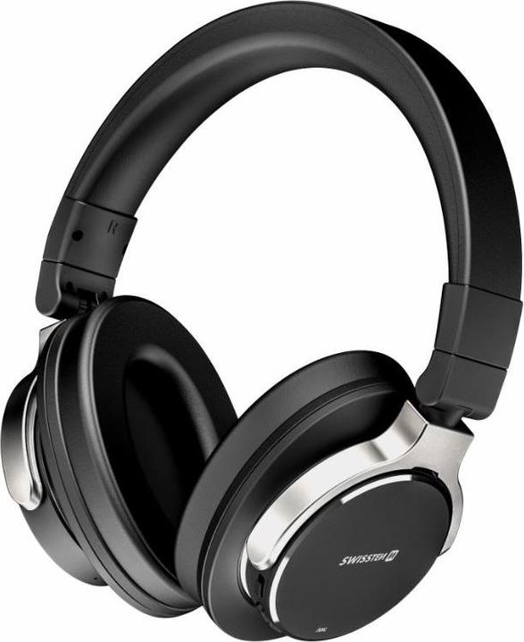 Produktbild Swissten STEREO HEADPHONES JUMBO ANC Schwarz (ANC, 8 h, Kabellos)