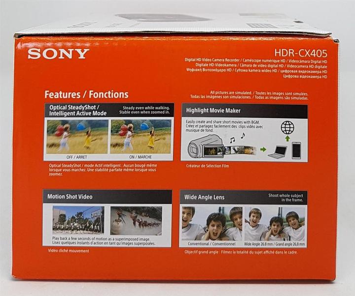 Actual product image Sony Hdr Cx405 (2.29 Mpx, 50p, 30 x)
