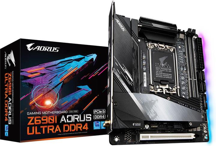 Actual product image Gigabyte Z690I AORUS ULTRA (LGA 1700, Intel Z690H, Mini-ITX, Micro-ITX)