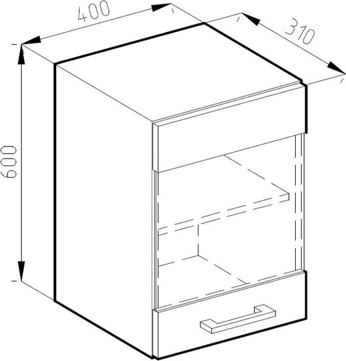 Image du produit Vicco Hängeschrank R-Line (40 x 31 x 60 cm)