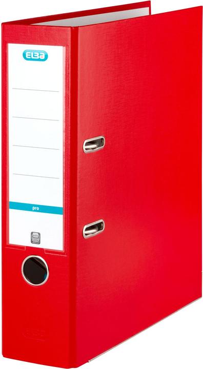 Image du produit Elba Classeur smart papier PP, largeur dos : 80 mm, rouge DIN A4, couverture extérieure PP (A4)