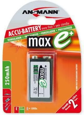 Produktbild Ansmann E-Block (1 Stk., 9V Block, 270 mAh)