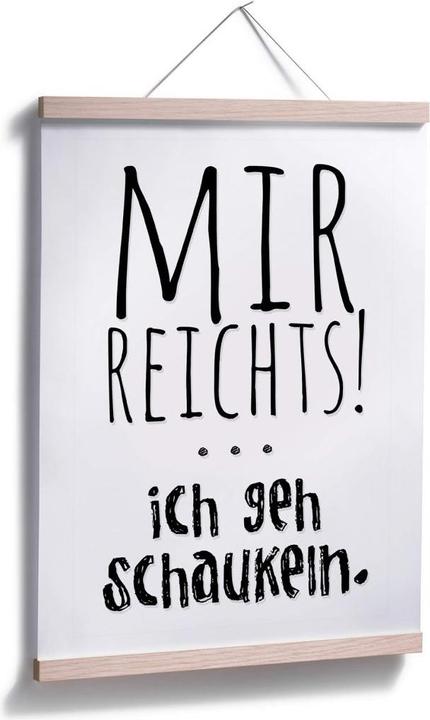 Produktbild Trenddeko Mir reichts, ich geh schaukeln (100 x 120 cm)