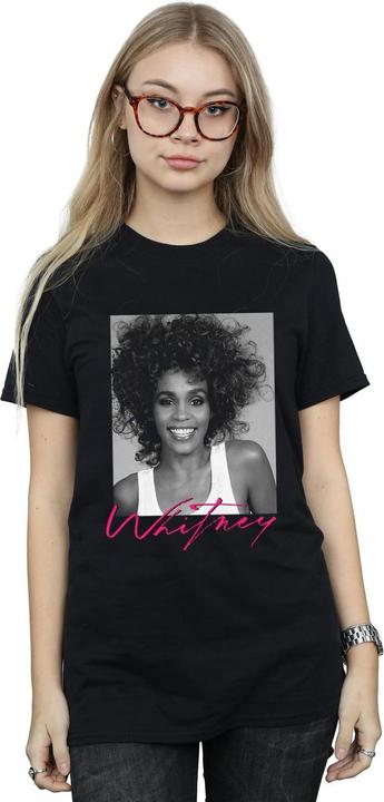 Immagine prodotto Whitney Houston Smile Photograph Maglietta Ampia Donna (4XL)