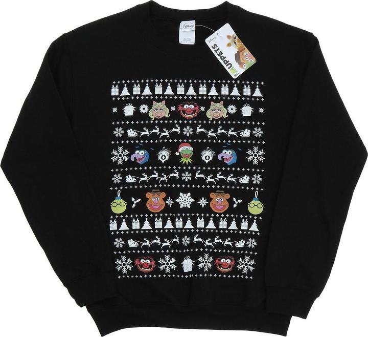 Actual product image Disney Womens/Ladies The Muppets Christmas Heads Sweatshirt (XXL)