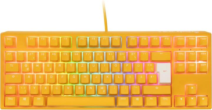 Produktbild Ducky One 3 Yellow TKL gaming keyboard, RGB LED - MX-Clear (DE, Kabelgebunden)
