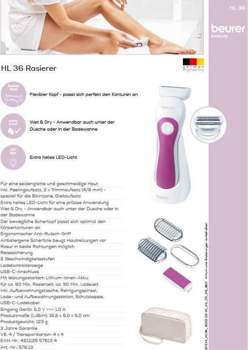 Actual product image Beurer HL 36