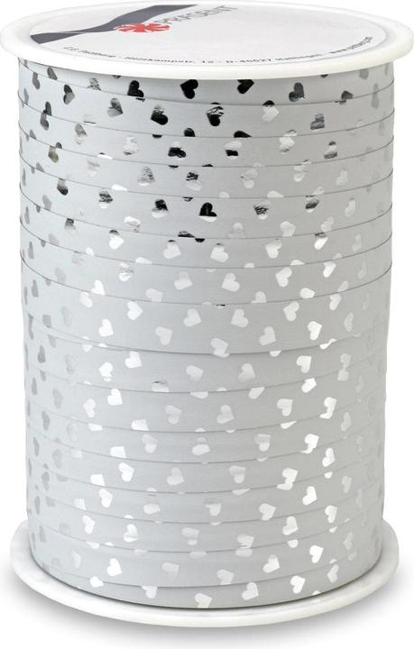 Pattberg Geschenkband Cherie 1 cm x 100 m, Silber (Geschenkband, 1 x)
