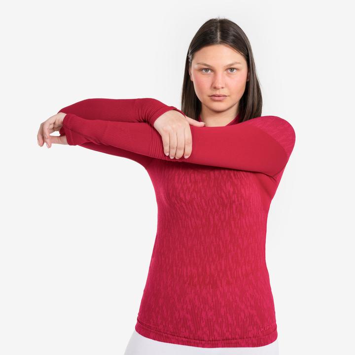 Produktbild Kipsta Damen/Herren Fussball Funktionsshirt langarm - Keepdry rosa (XL)