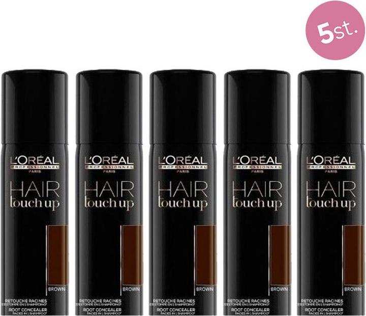 Actual product image L'Oréal Professionnel 5x L OrÃ © Al Hair Touch Upgrowing Concealer Brown 75ml