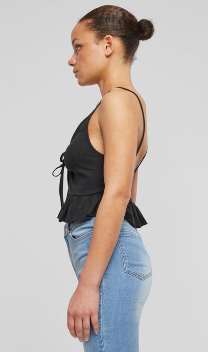 Immagine prodotto Urban Classics Top con volant in piqué Waffle da donna - 137877 (XS)