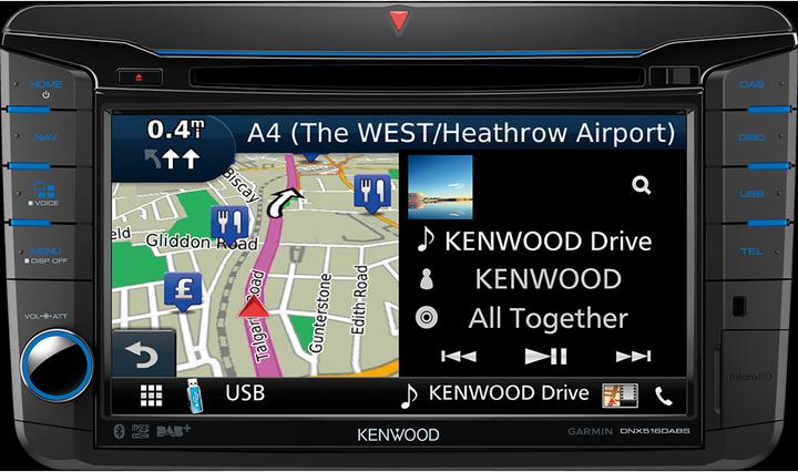 Produktbild Kenwood Corp. DNX516DABS ohne DAB-Antenne (Apple Carplay, Android Auto)
