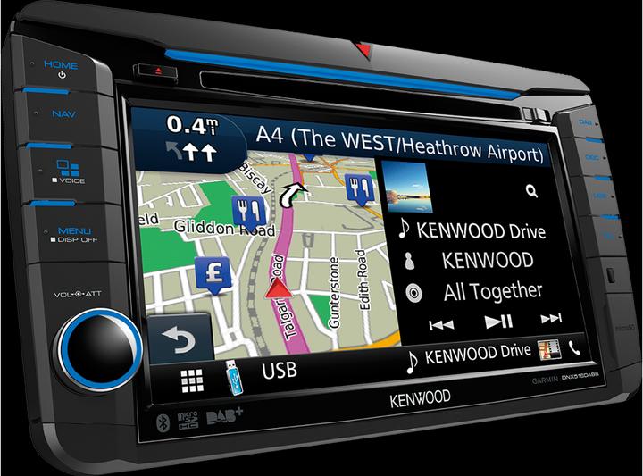 Produktbild Kenwood Corp. DNX516DABS ohne DAB-Antenne (Apple Carplay, Android Auto)