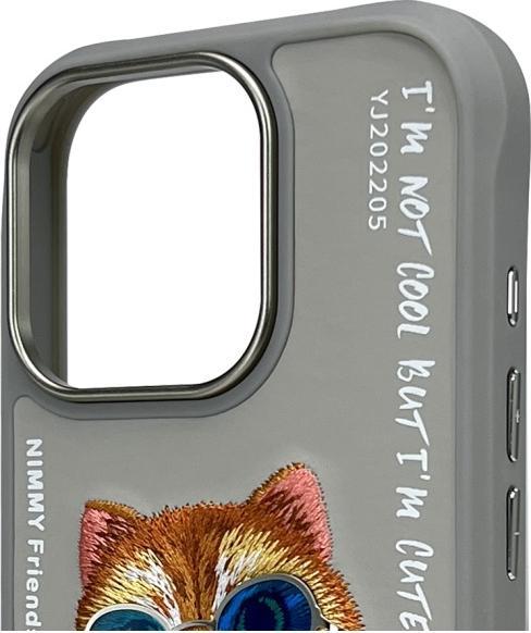 Image du produit Nimmy case iPhone 16 Pro 6.3" gray Glasses Cool Cat (Apple iPhone 16 Pro)