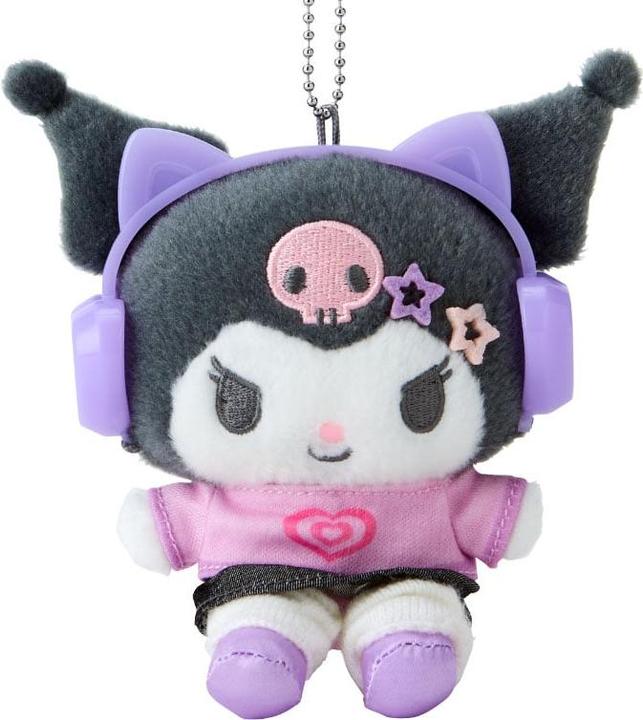 Actual product image Sanrio Kuromi Mascot holder (Our Heisei pop design) - 13 cm (13 cm)