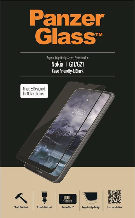 Actual product image PanzerGlass Screen protector Case Friendly (1 Piece, Nokia G11, Nokia G21)