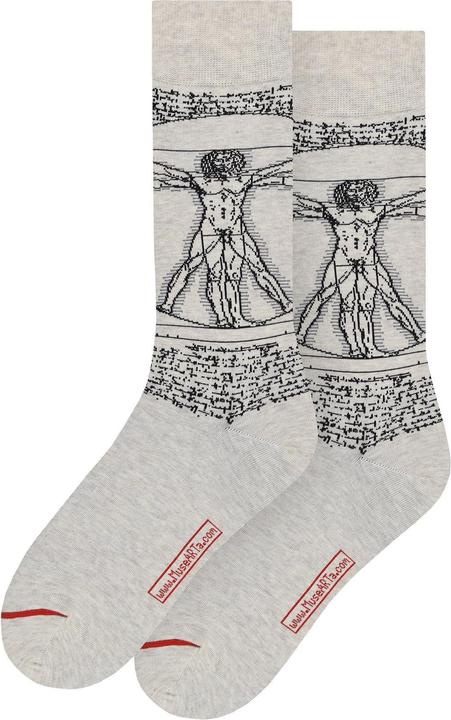 Image du produit MuseARTa Chaussettes Leonardo da Vinci - L'homme de Vitruve (Une unité par pack, 36 - 40)