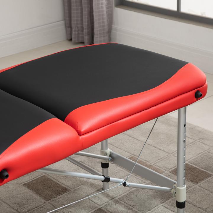 Image du produit Homcom Table de massage Cadre léger en aluminium, pliable, rembourré