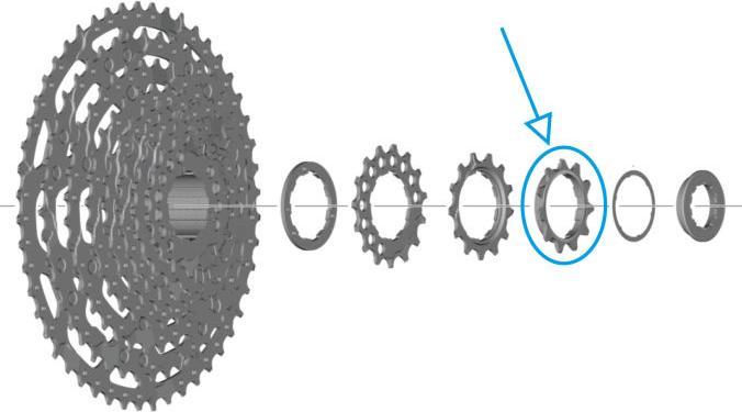 Immagine prodotto Shimano Pignone CS-LG600 11 denti Tipo di distanziale (11)