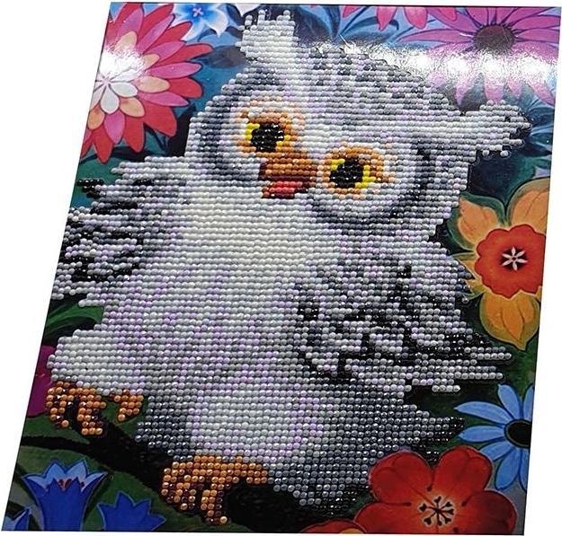 Actual product image Pracht Diamond Painting Owl 25x21cm