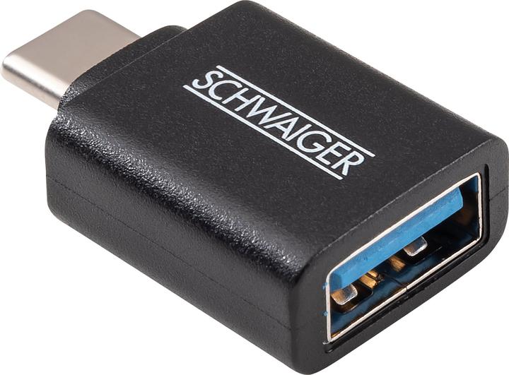Produktbild Schwaiger Ladeadapter USB3.1C->USB3.0A schwarz