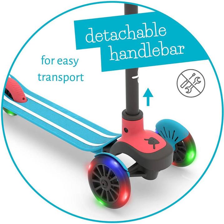 Produktbild Chillafish Scotti GLOW 3-Rad Scooter mit Bremse und LED Lichter