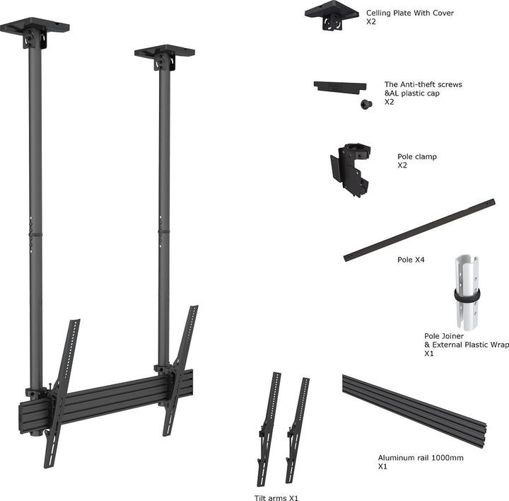 Produktbild Multibrackets M Ceiling Mount Pro MBC1USD