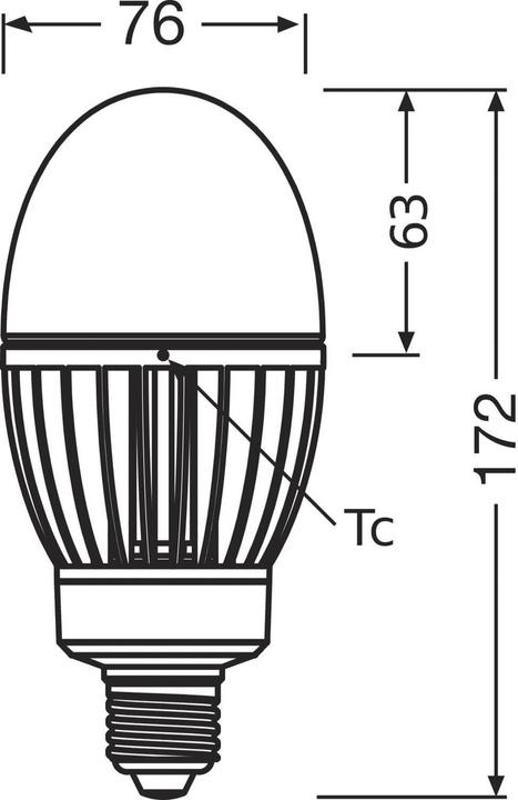 Actual product image Ledvance HQL LED P 3600LM 29W 827 E27 (E27, 29 W, 3600 lm, 1 x, E)