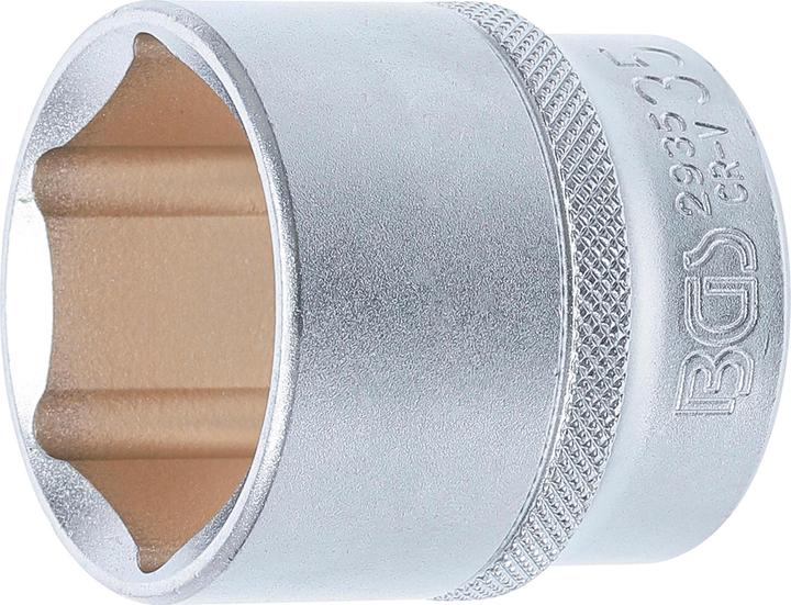 BGS Steckschlüssel-Einsatz Sechskant | Antrieb Innenvierkant 12,5 mm (1/2") | SW 35 mm (35 mm)