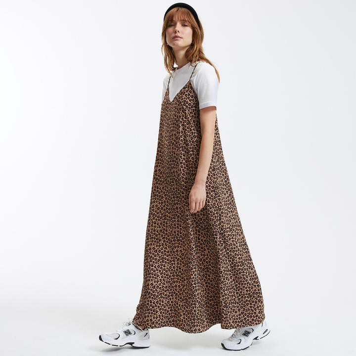 Produktbild La Redoute Collections Maxikleid mit schmalen Trägern und Animalprint (38)