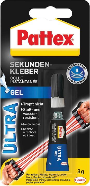 Produktbild Pattex Sekundenkleber Ultra Gel Mini Trio (1 g)