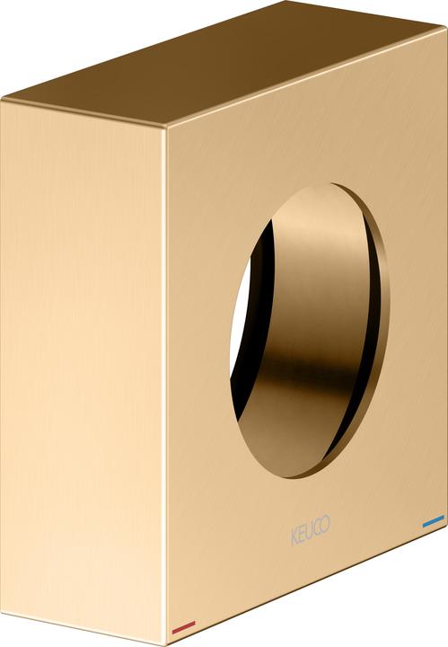 Keuco extension rosette for concealed single-lever mixer, square rosette shape