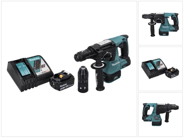 Produktbild Makita DHR 243 RF1 Akku Bohrhammer 18 V SDS plus Brushless + 1x Akku 3,0 Ah + Ladegerät (Akkubetrieb)