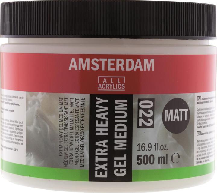 Amsterdam Extra Heavy Gel Painting Medium matt 022 500ML