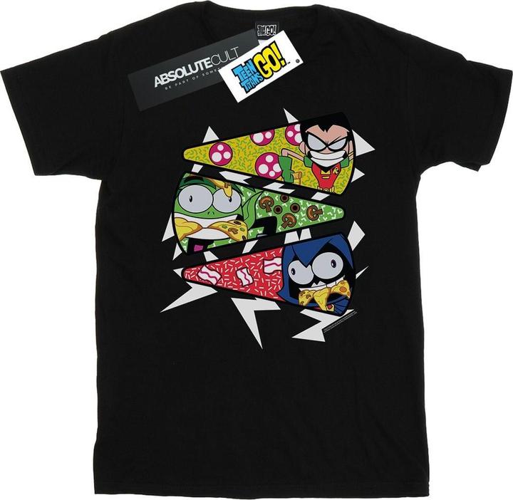 Actual product image Mens Teen Titans Go Pizza Slice T-Shirt (S)
