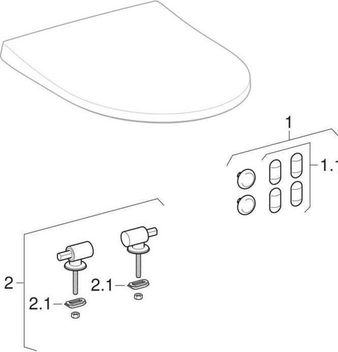 Actual product image Geberit WC seat iCon
