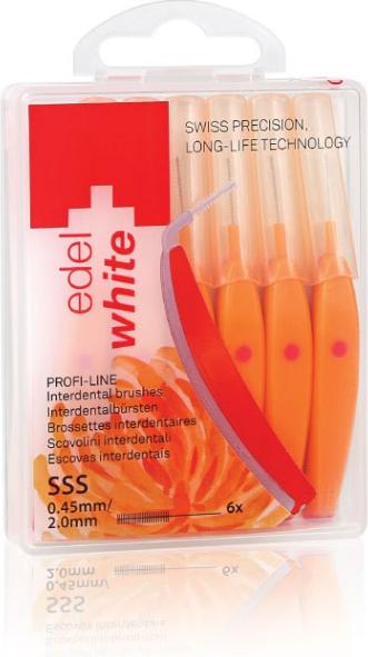 Actual product image Edel + White Interdental brushes SSS 0.45mm 6 pcs. (6 x, 0.45 mm)