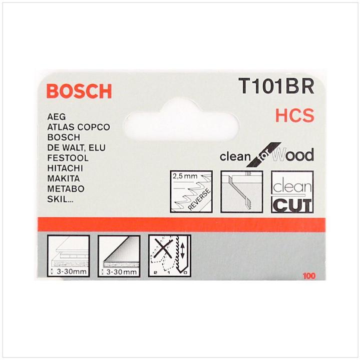 Produktbild Bosch Professional Zubehör Stichsägeblatt T 101 BR Clean for Wood, 25er-Pack
