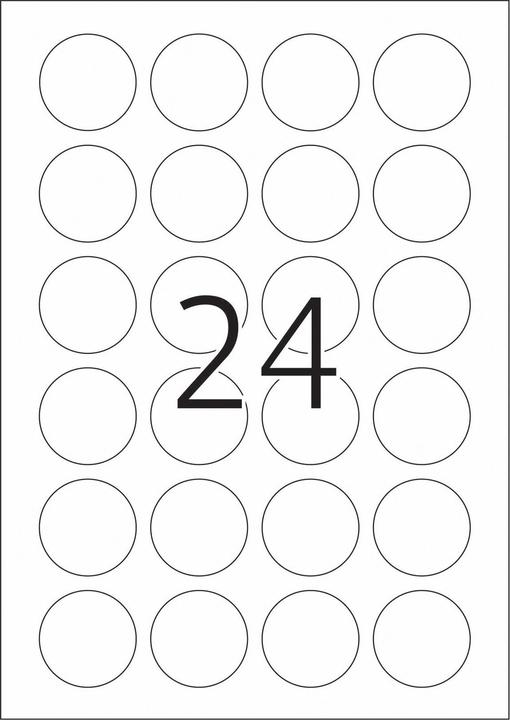 Actual product image Herma Transparent labels A4