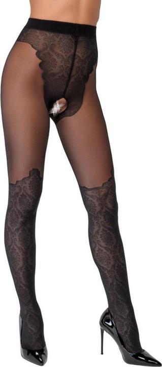 Actual product image Cottelli Collection Crotchless pantyhose (4)