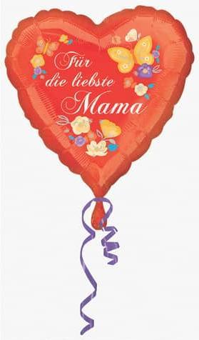 Produktbild Amscan FB *Für die liebeste Mama* 43cm (5 x)