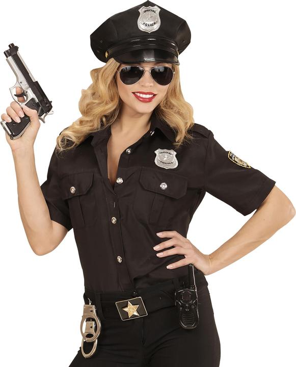 Actual product image Magni Widmann 95719 - Disguise set policeman, hat, glasses and badge, theme party, carnival