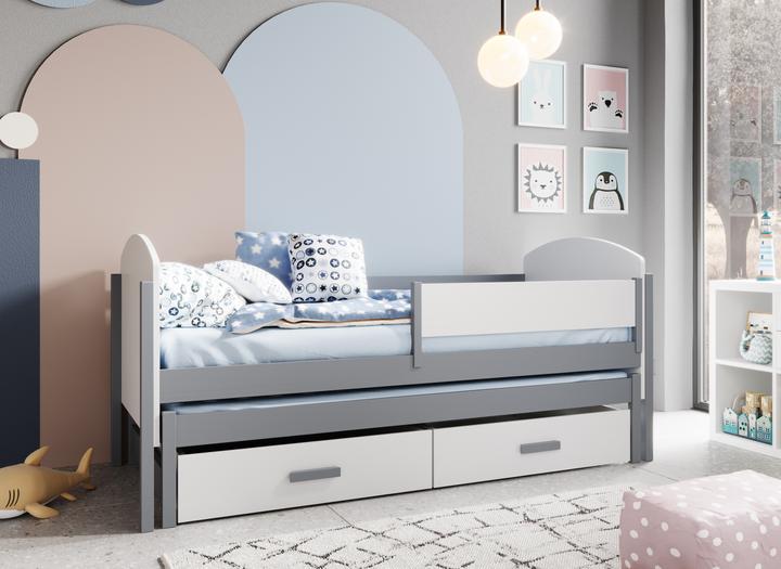 Immagine prodotto ADRK Furniture Kinder-Doppelbett Olen 180x80 mit Matratze (180 x 80 cm)