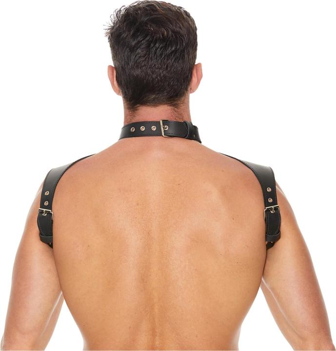 Image du produit Ouch! Men Harness with Neck Collar - One Size (Taille unique)