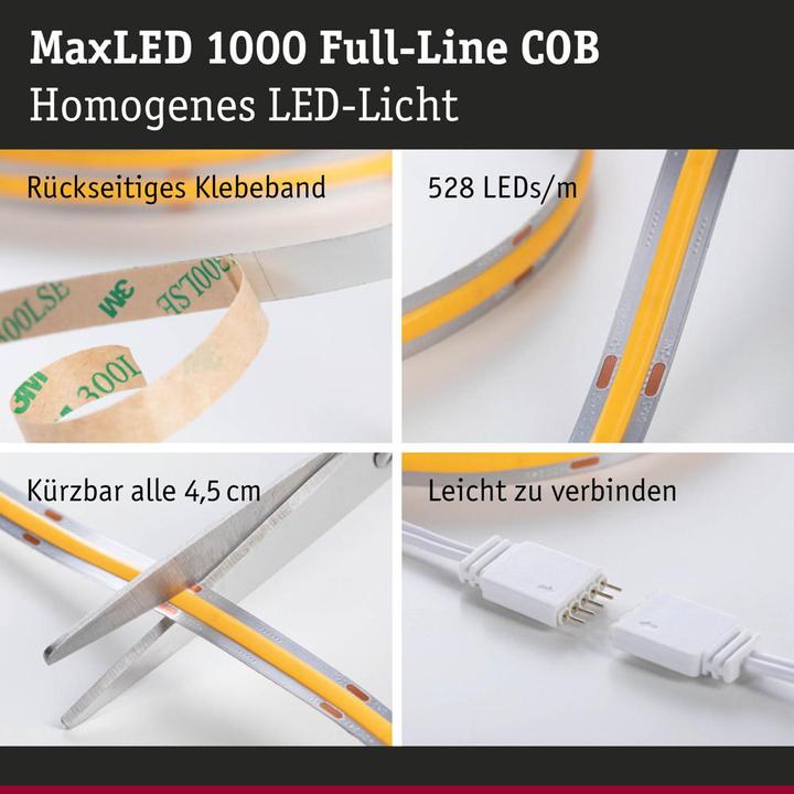 Produktbild Paulmann MaxLED 1000 Full-Line COB Stripe (Tageslicht, 250 cm, Indoor)